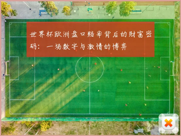 世界杯欧洲盘口赔率背后的财富密码：一场数字与激情的博弈